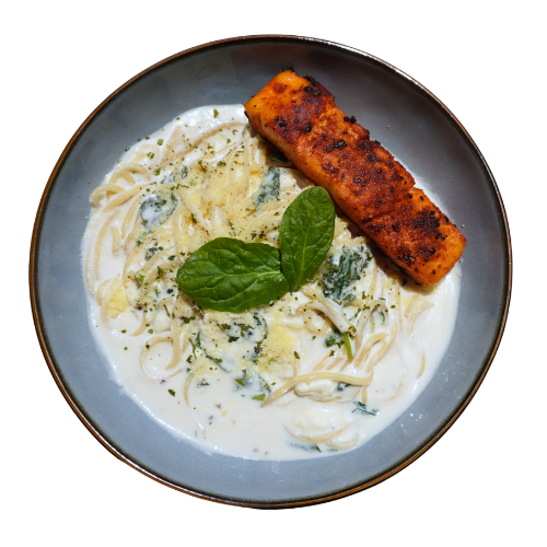 Creamy Spinach Spaghetti