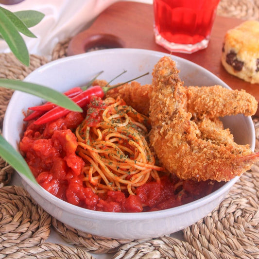 Prawn Arrabiatta Spaghetti